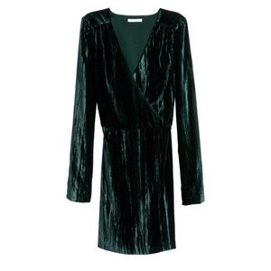 H&M Crushed Velvet Mini Dress